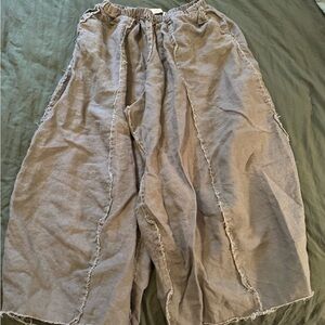 Women's Gray Wide-Leg Pants